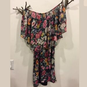 Yumi Kim Floral Off-Shoulder Mini Dress